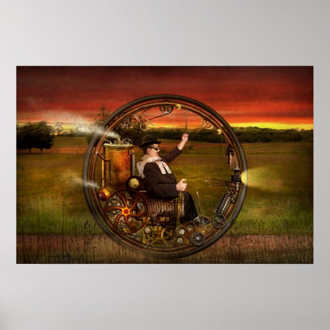 Steampunk - Das Herren-Einrad Poster (Vorne)