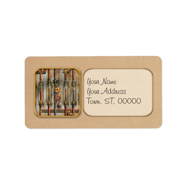 Steampunk - Das Schmierkrümmer Adressaufkleber (Vorne)