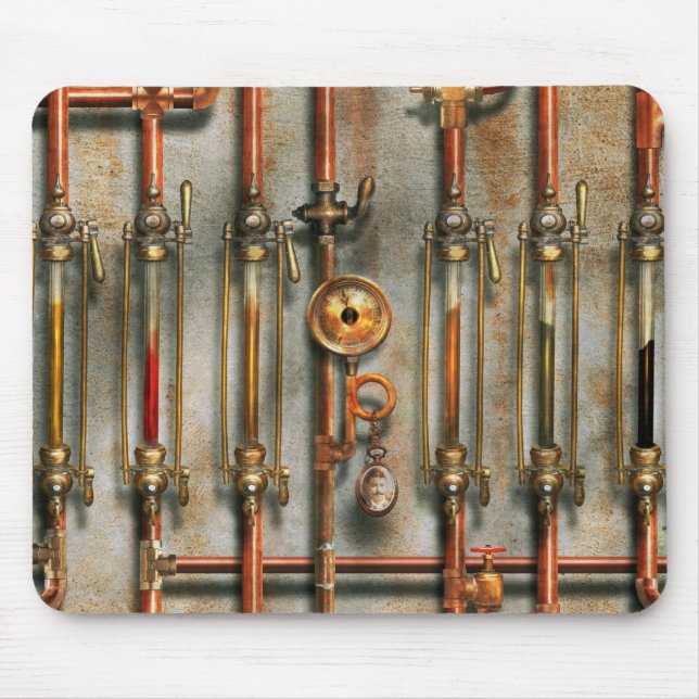 Steampunk - Das Schmierkrümmer Mousepad (Vorne)