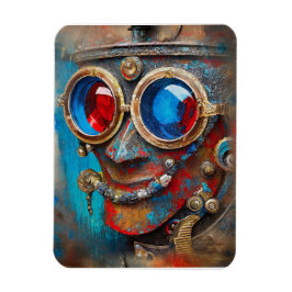 Steampunk Das Zin-Man-Portrait Magnet