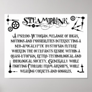 Steampunk Definition Poster