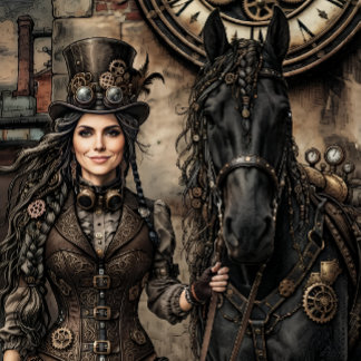 Steampunk-Dekoratives Papier für Frauen