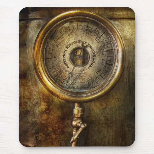 Steampunk - der Druckanzeiger Mousepad (Vorne)