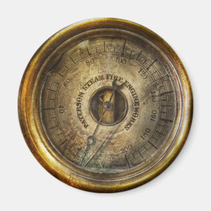 Steampunk - Der Druckmesser Magnet