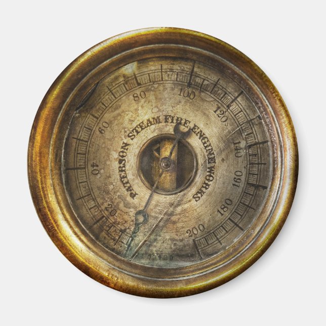 Steampunk - Der Druckmesser Magnet (Vorne)