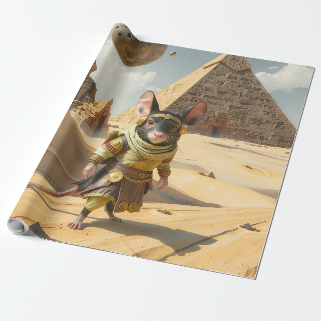 Steampunk Desert Explorer Mouse  Geschenkpapier (Ungerollt)