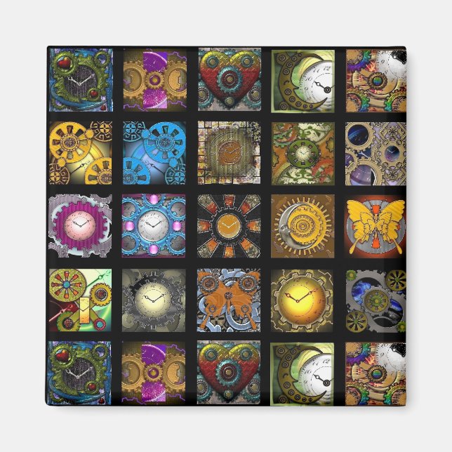 Steampunk Designs Magnet (Vorne)