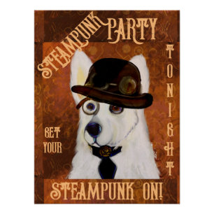 Steampunk Deutscher Schäferhund Poster