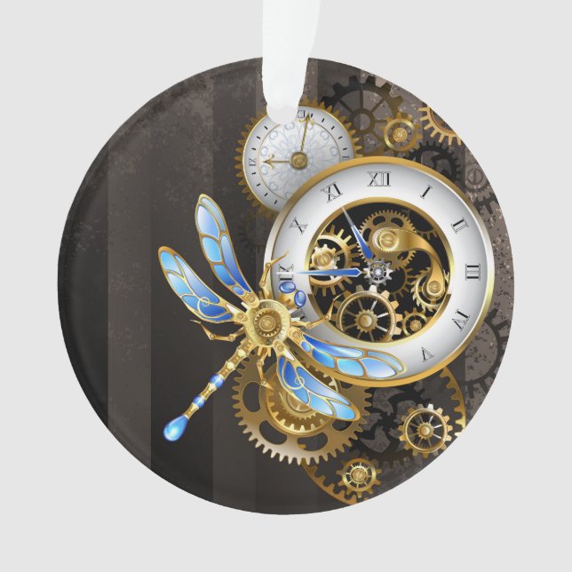 Steampunk-Dialoge mit Drachenfliege Ornament (Vorderseite)