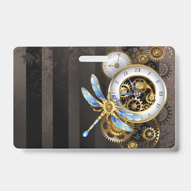 Steampunk-Dials mit Dragonfly Ausweis (Vorderseite)