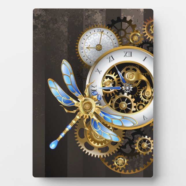 Steampunk-Dials mit Dragonfly Fotoplatte (Vorderseite)