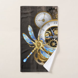 Steampunk-Dials mit Dragonfly Handtuch