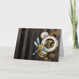 Steampunk-Dials mit Dragonfly Karte