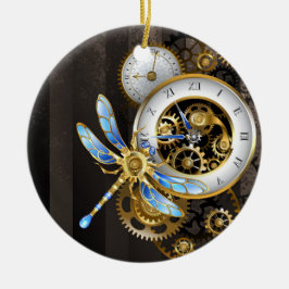 Steampunk-Dials mit Dragonfly Keramik Ornament