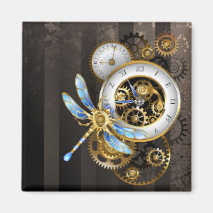 Steampunk-Dials mit Dragonfly Magnet