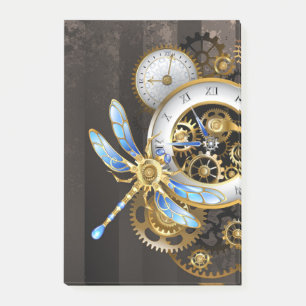 Steampunk-Dials mit Dragonfly Post-it Klebezettel