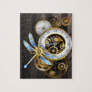 Steampunk-Dials mit Dragonfly Puzzle