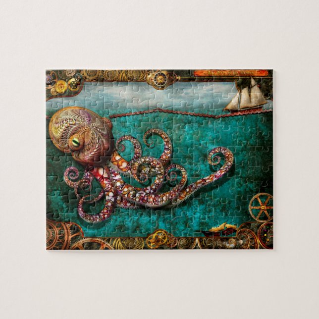 Steampunk - die Geschichte des Kraken Puzzle (Horizontal)