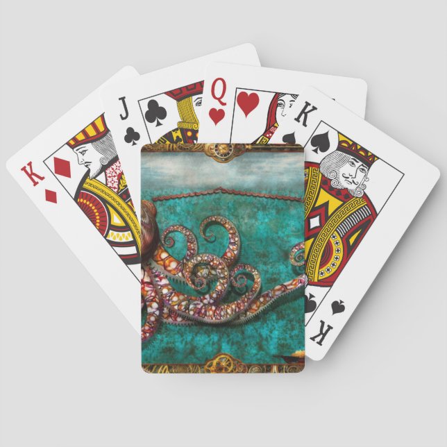 Steampunk - Die Geschichte des Kraken Spielkarten (Rückseite)
