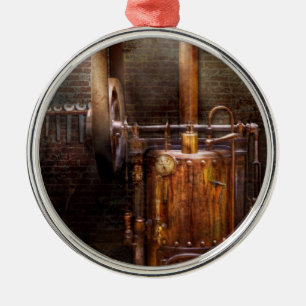 Steampunk - Die moderne Heimat mit Energie versorg Ornament Aus Metall