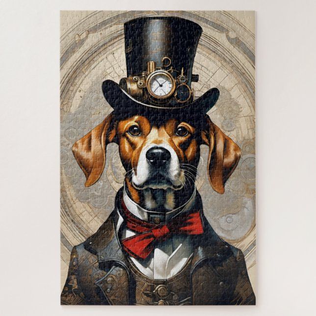Steampunk Dog Jig Saw Puzzle (Vertikal)