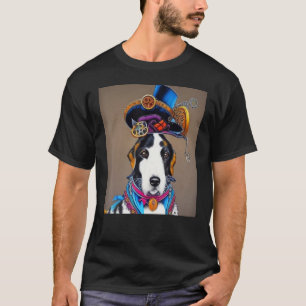 Steampunk Dog Steam Punk Welppy Fantasy Gothic AI T-Shirt