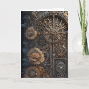 Steampunk Door   Denken Sie an Sie Karte