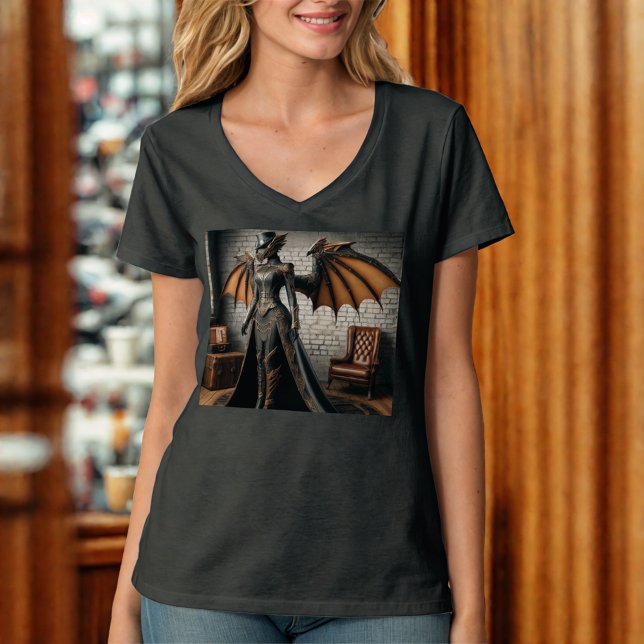 Steampunk Dragon Rider T-Shirt (Von Creator hochgeladen)