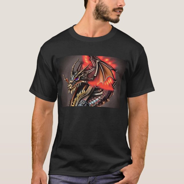 Steampunk Dragon T-Shirt (Vorderseite)