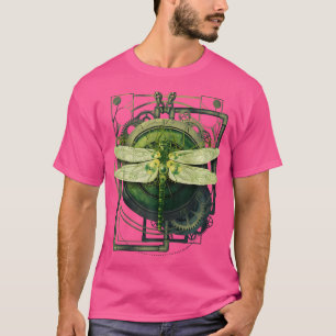 Steampunk Dragonfly Viktorianisch Art Mechanischer T-Shirt