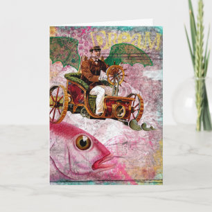 Steampunk Dream Birthday Karte