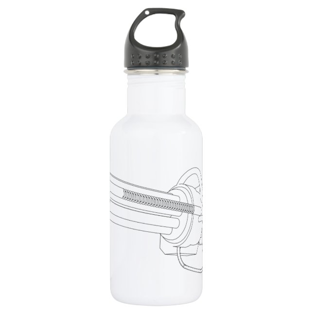 Steampunk-Drehrevolver Trinkflasche (Vorderseite)