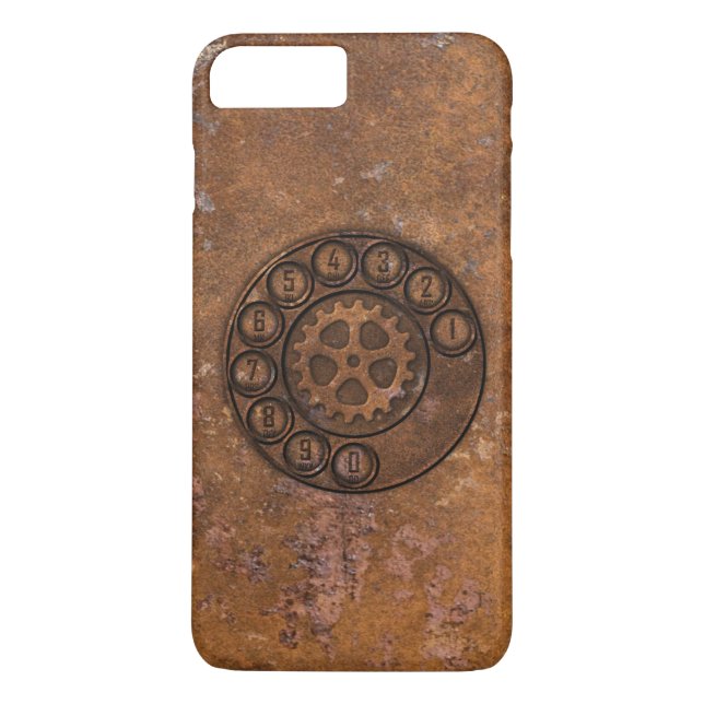Steampunk Drehskala-Telefon Case-Mate iPhone Hülle (Rückseite)