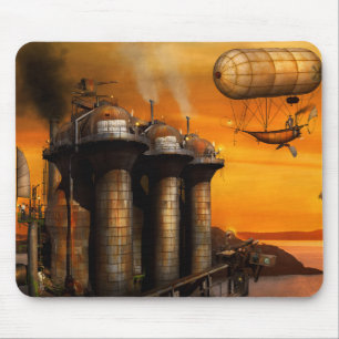 Steampunk - Dystopie - Der Außenposten Mousepad