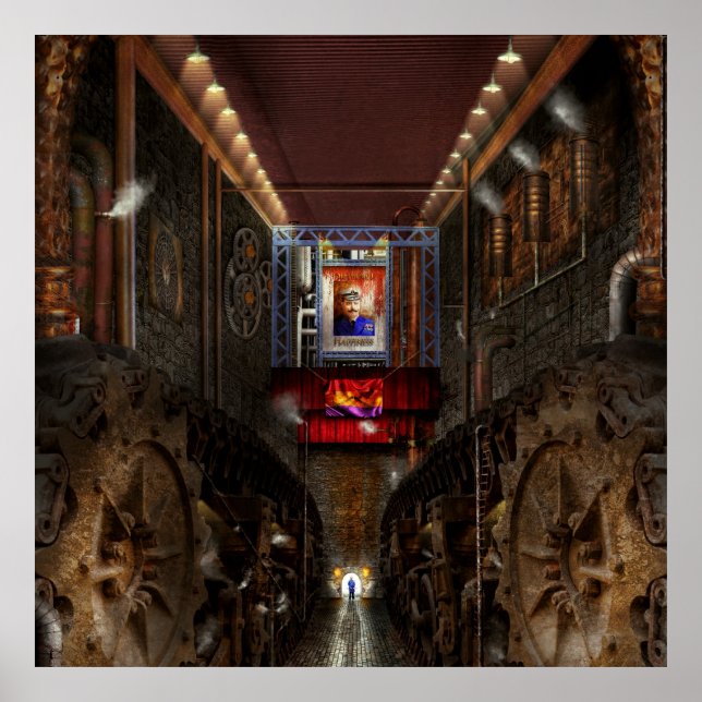 Steampunk - Dystopische Gesellschaft Poster (Vorne)