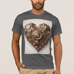 Steampunk Elegant Uhrwerk Gear Heart T-Shirt