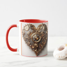 Steampunk Elegant Uhrwerk Gear Heart Tasse