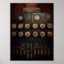 Steampunk - Elektrisch - Zentrum des Powers Poster