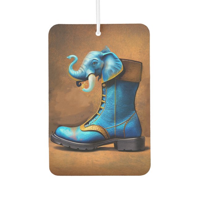 Steampunk Elephant Autolufterfrischer (Vorderseite)