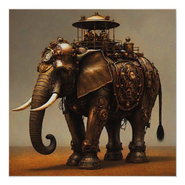 Steampunk Elephant I Poster (Vorderseite)