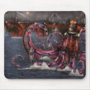 Steampunk - Enteroctopus magnificus roboticus Mousepad