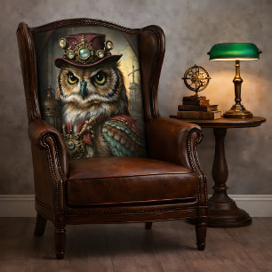 Steampunk Erfinder Eule Whimsical Vintage Decoupag Seidenpapier