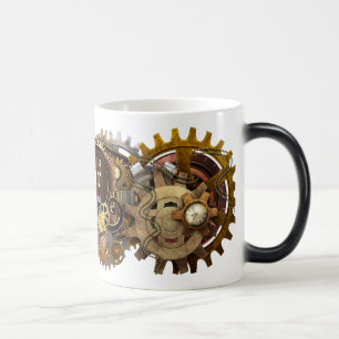 Steampunk erhalten es in der Gang-Tasse Verwandlungstasse