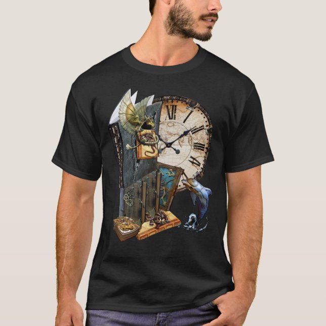 Steampunk erzählt Shirt-Design T-Shirt (Vorderseite)