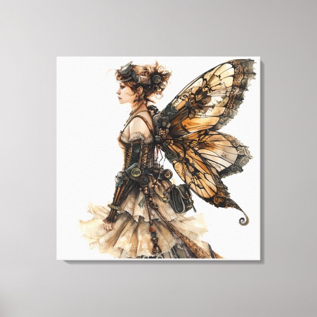 Steampunk Fairy Leinwanddruck (Vorderseite)