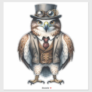 Steampunk Falcon Aufkleber