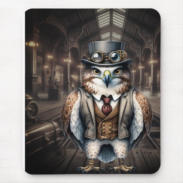 Steampunk Falcon Mousepad (Vorne)