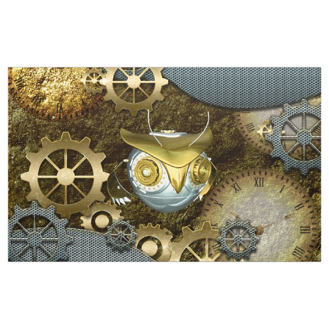Steampunk, fantastische   mechanische Eule mit Stoff (Yard (91,4 cm))