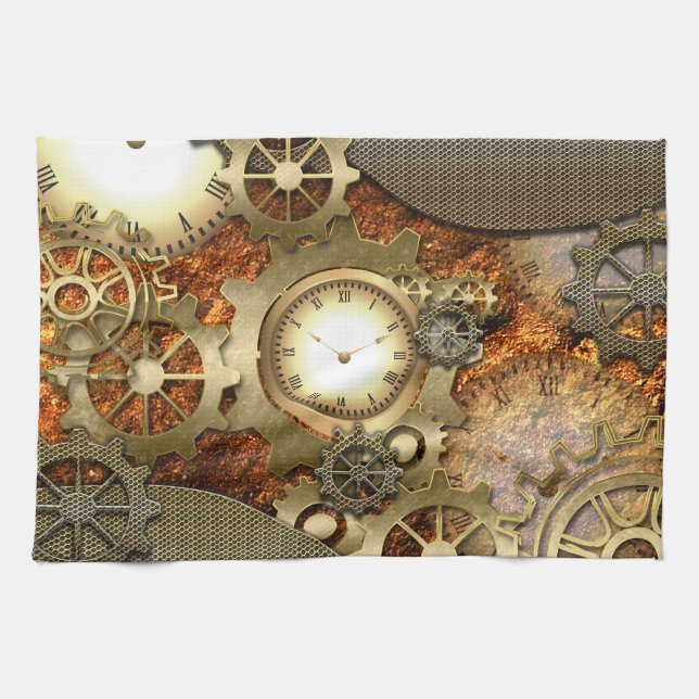 Steampunk, fantastischer steampunk Entwurf Handtuch (Horizontal)