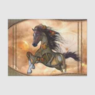 Steampunk, fantastisches steampunk Pferd Seidenpapier